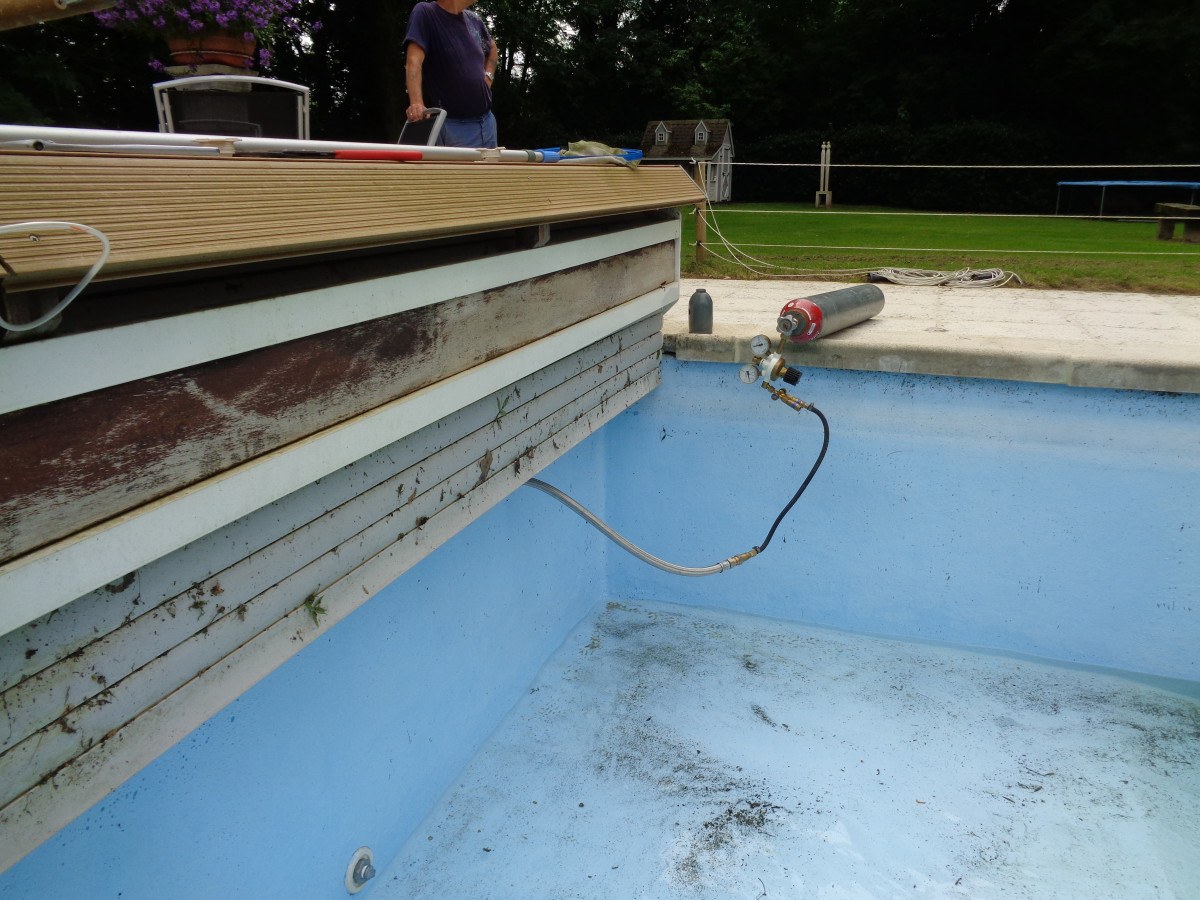 Détection de fuite de piscine (canalisation du skimmer). Détection de fuite